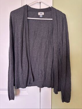 Old Navy Women's Open-Front Cardigan Sweater — Dark Gray